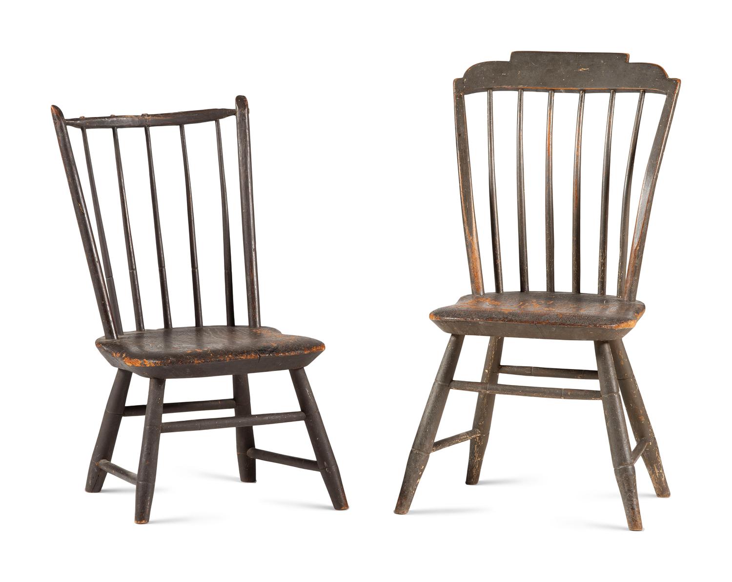 Two Painted Child's Chairs