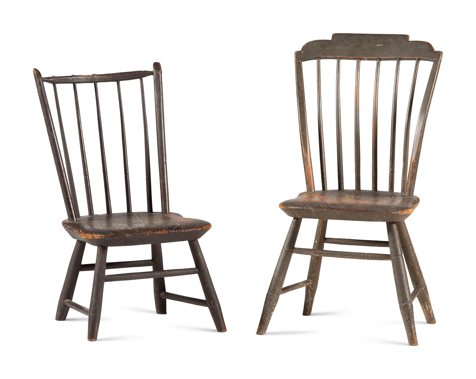 Two Painted Child's Chairs