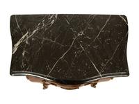 Two French Marble Top Gilt Metal Mounted Side Cabinets