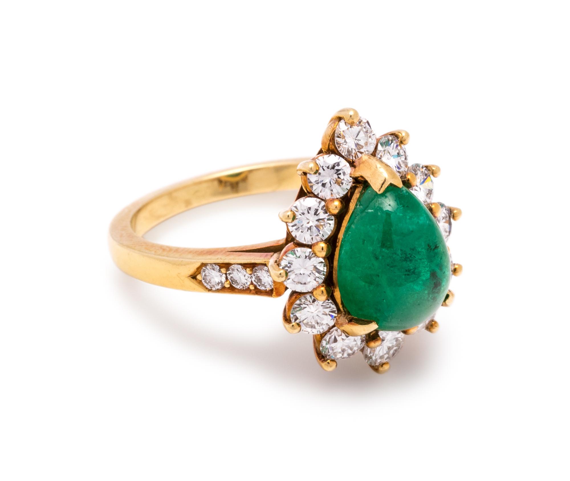 EMERALD AND DIAMOND RING