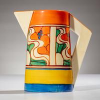 Clarice Cliff (English, 1899–1972) — Sunrise pattern, 4 pieces