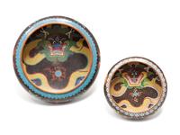 A Pair of Chinese Cloisonne Bowls