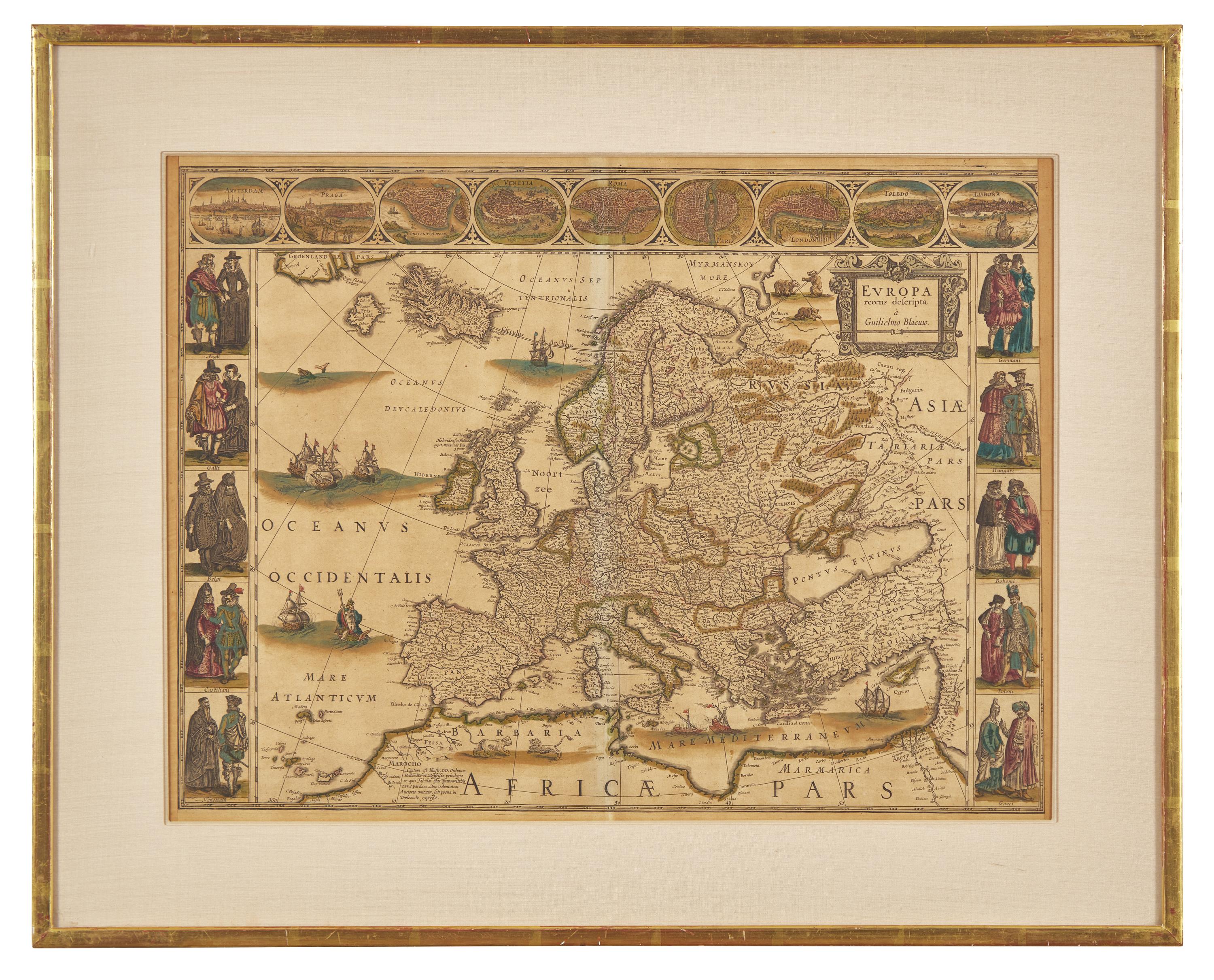 [Maps & Atlases] Blaeu, Willem. Europa recens descripta