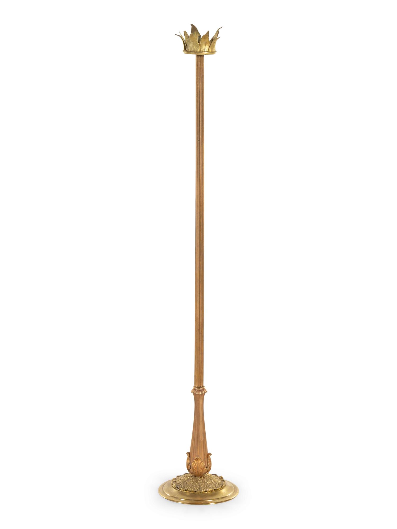 A Gilt Metal Pricket Stick