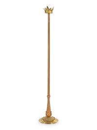 A Gilt Metal Pricket Stick