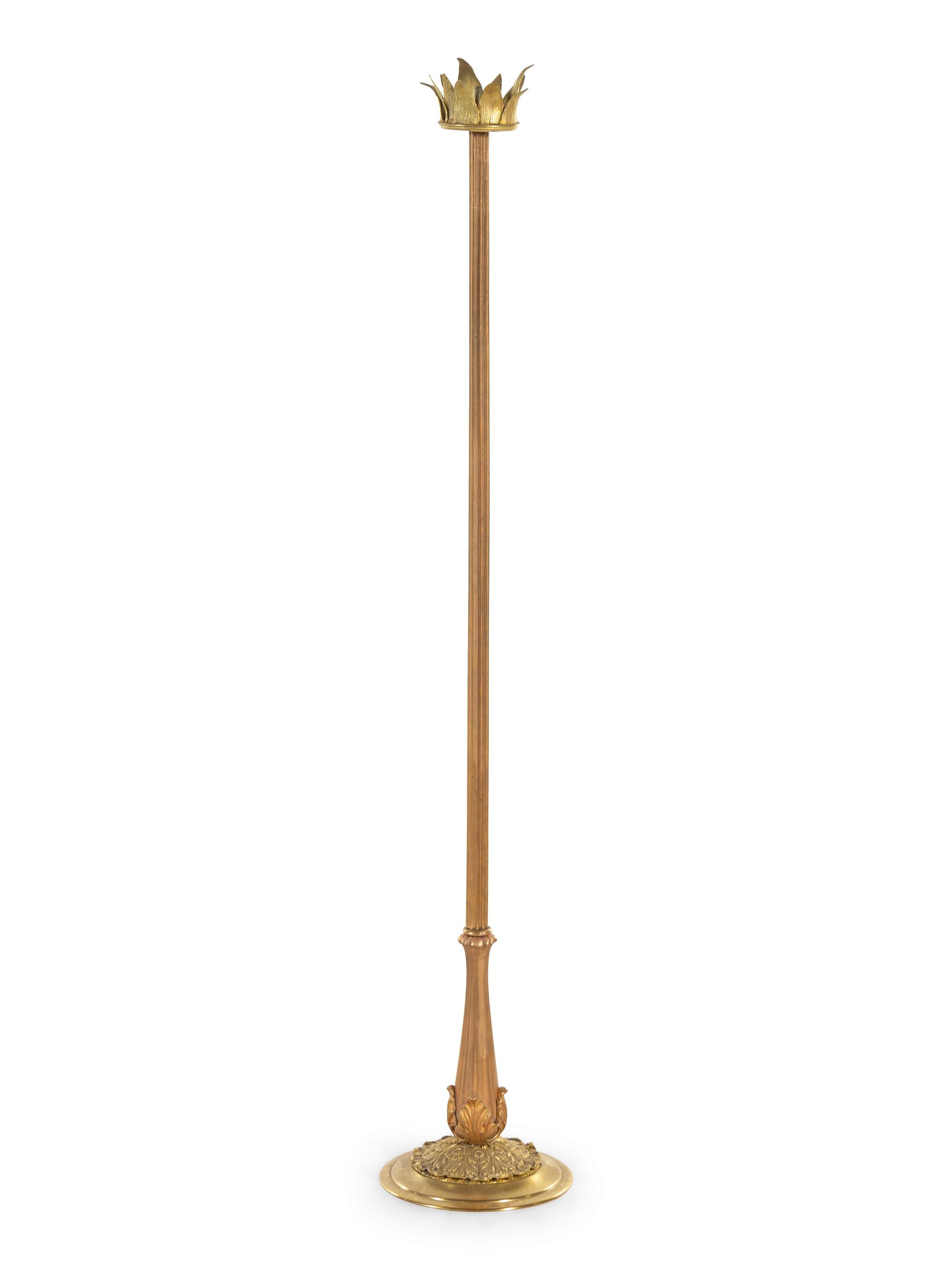 A Gilt Metal Pricket Stick