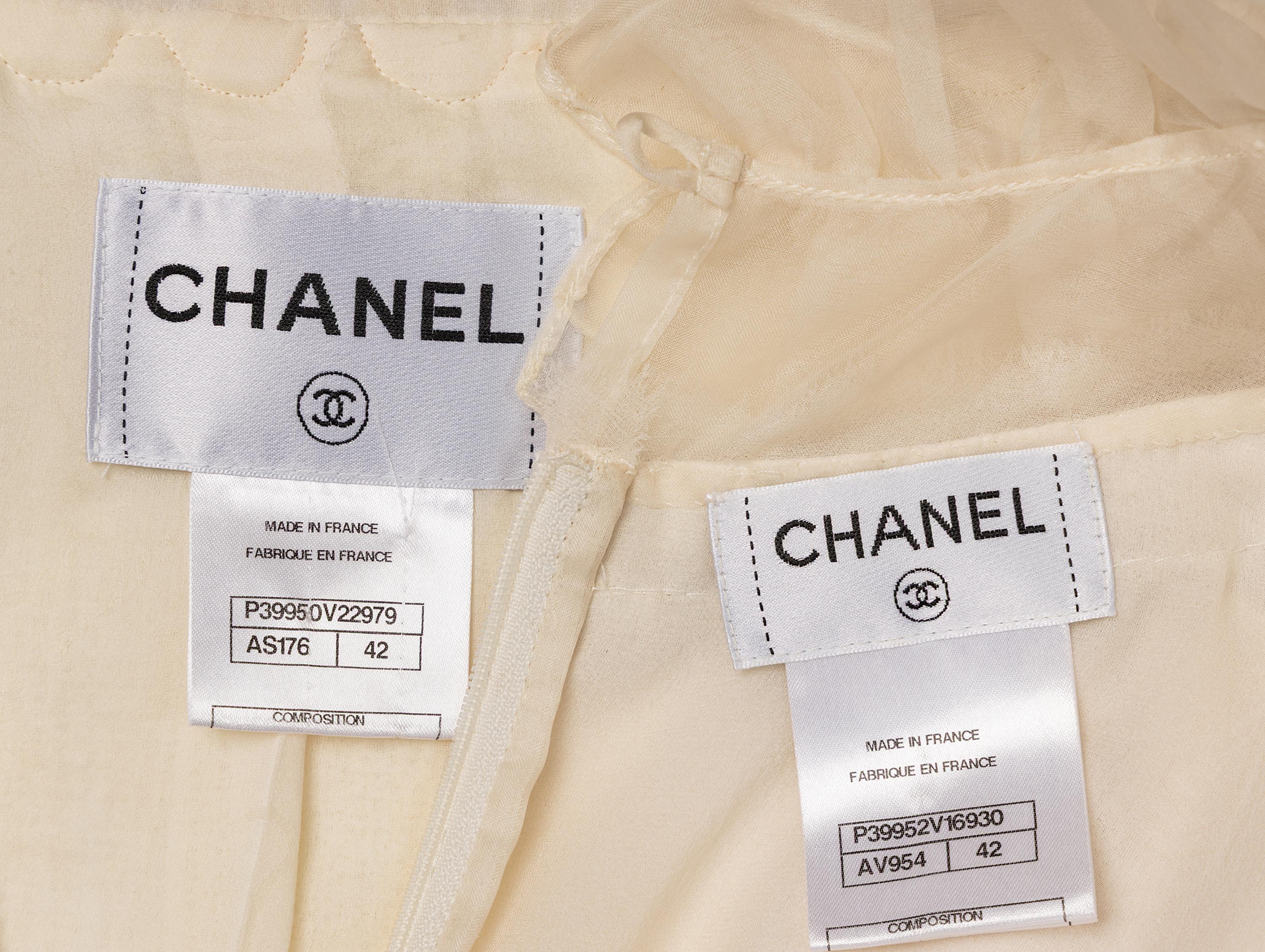 Chanel, Sequined Tweed Jacket & Blouse Ensemble