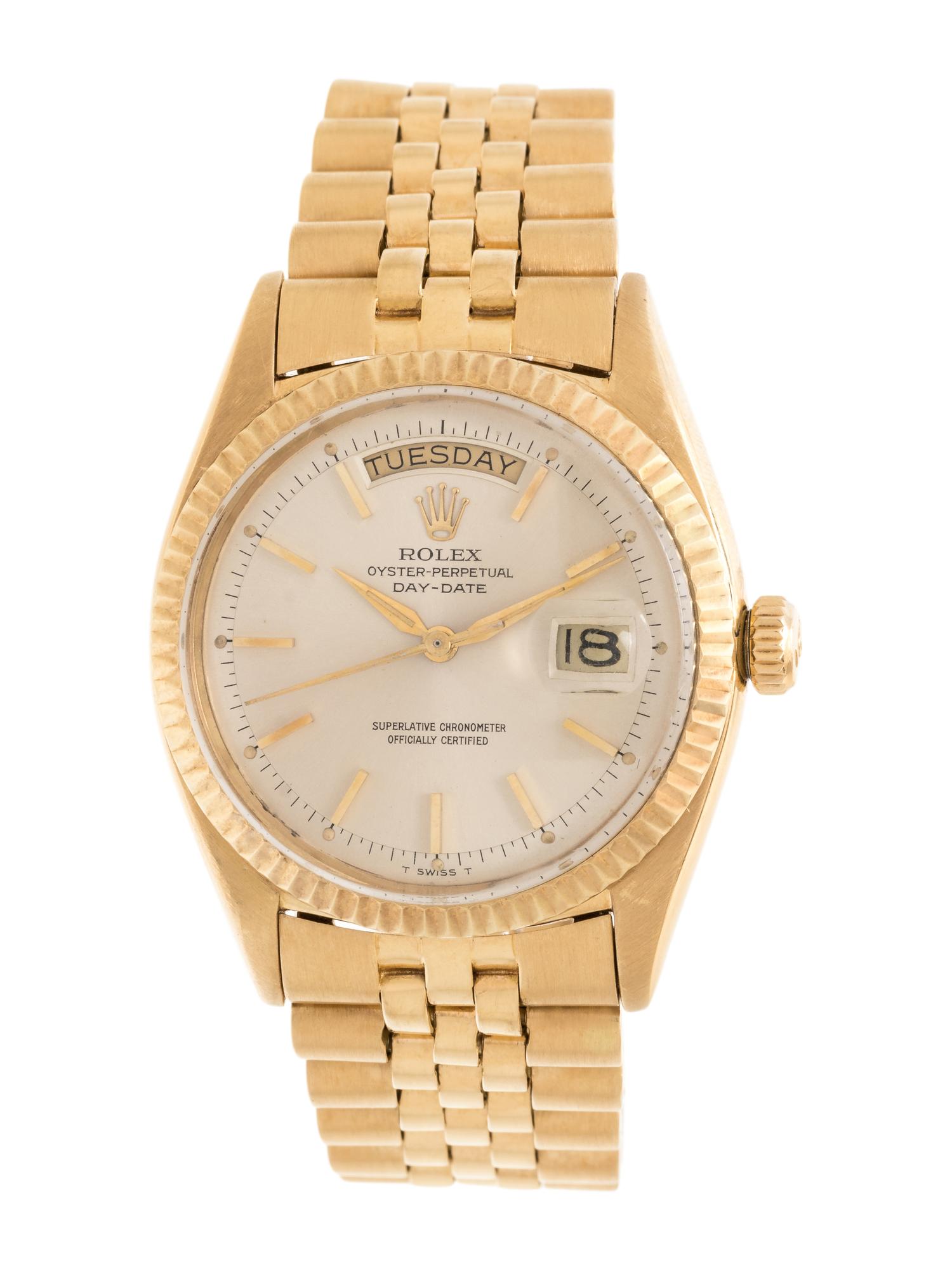 ROLEX, REF. 6611 18K YELLOW GOLD 'OYSTER-PERPETUAL DAY DATE' WRISTWATCH, CIRCA 1959