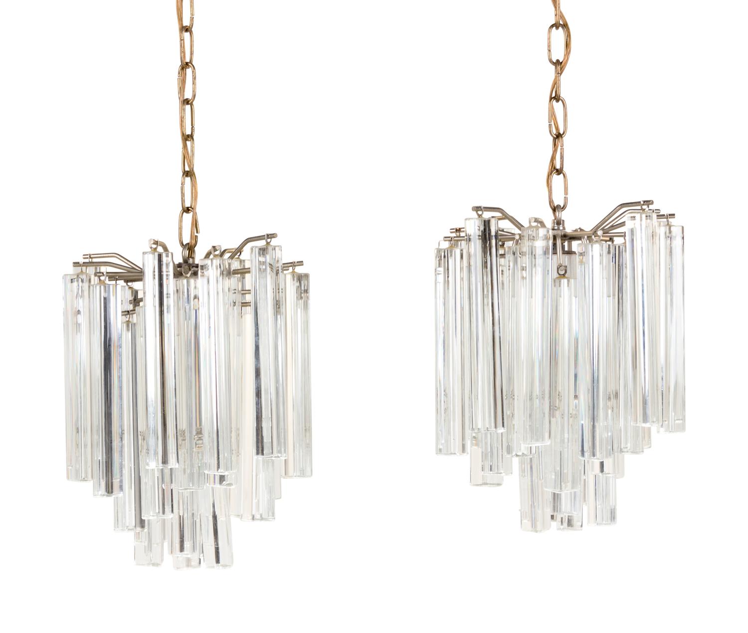 Pair of Pendant Lamps Camer Murano, Italy
