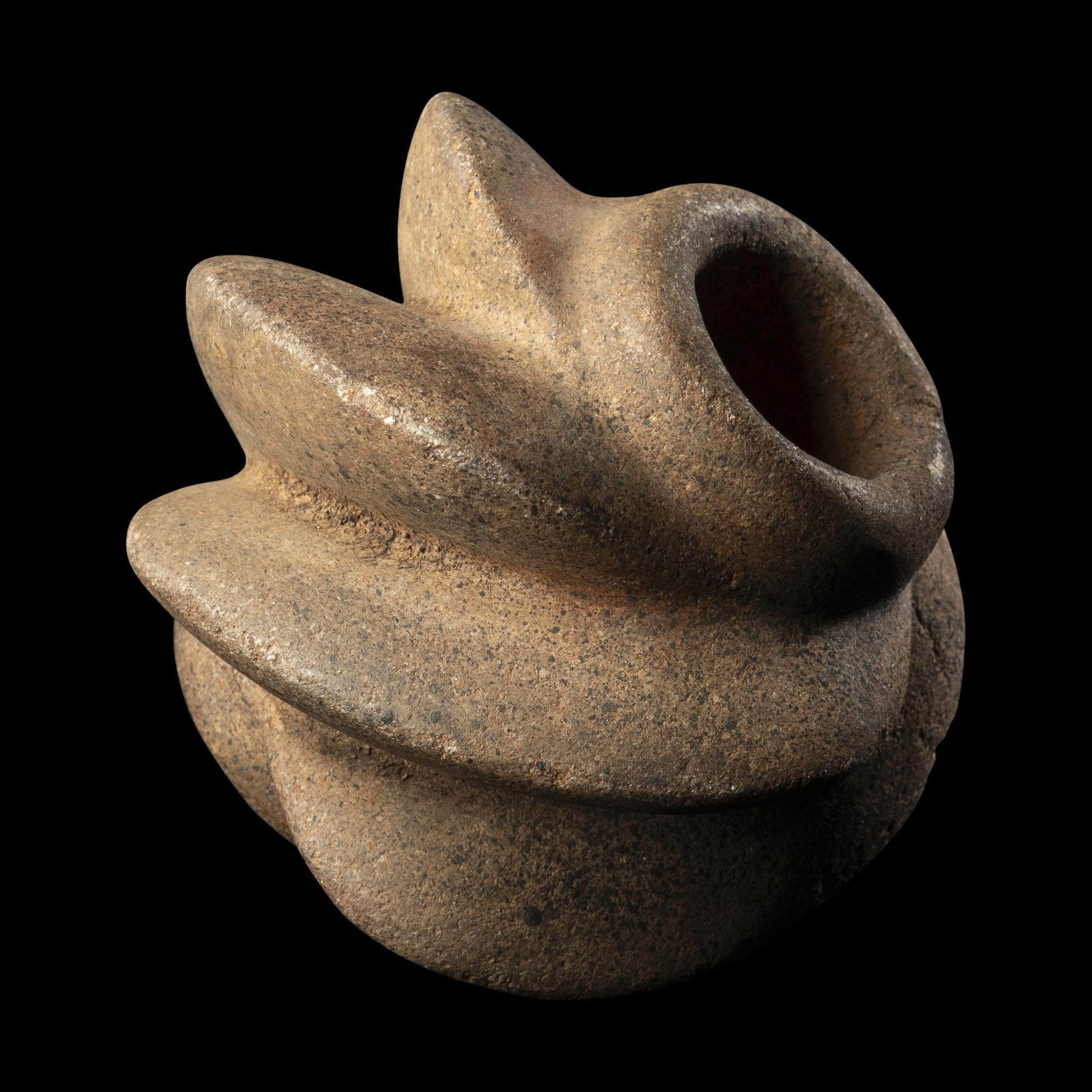 Two Chavin Stone Mace Heads