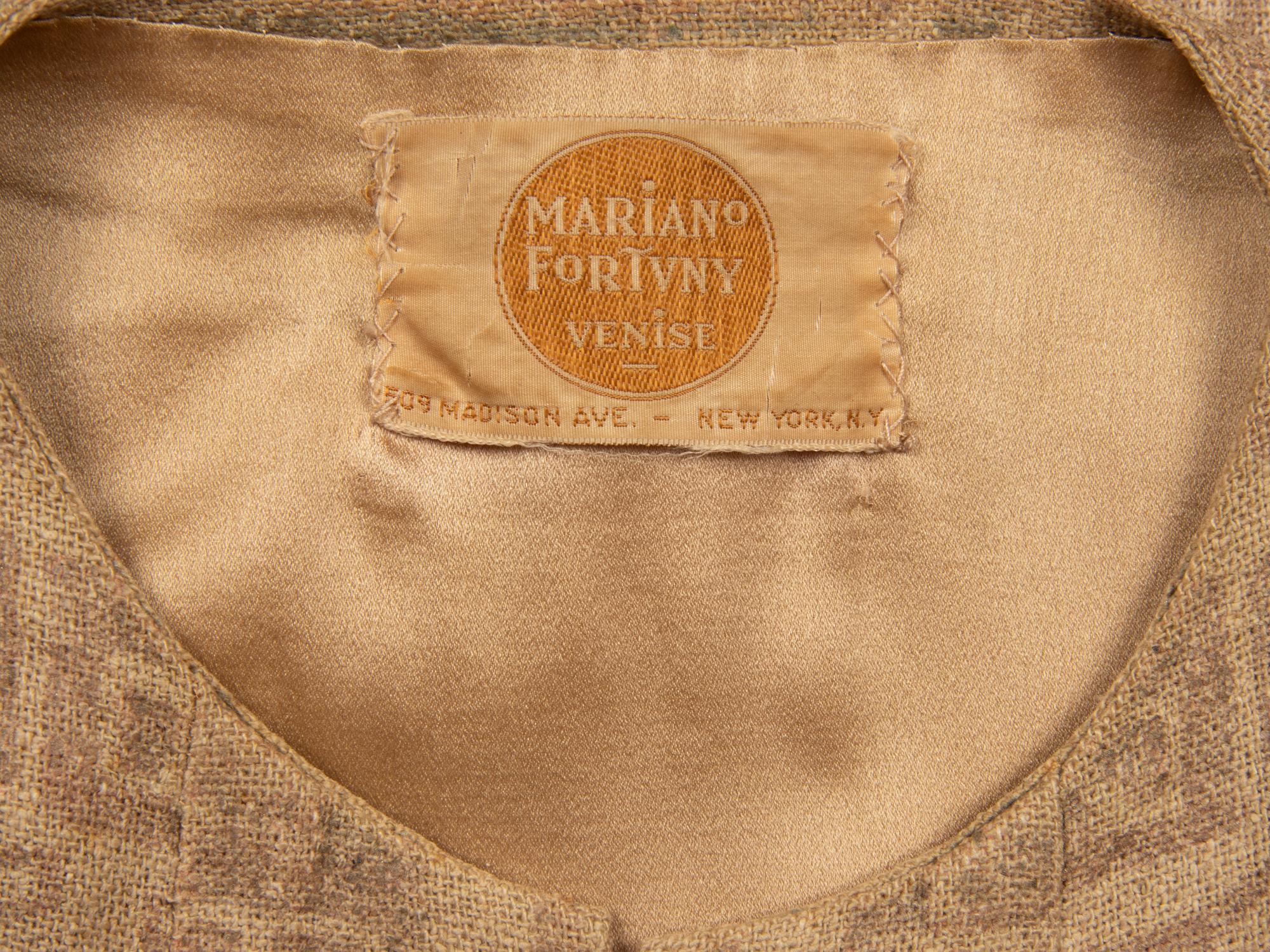 Mariano Fortuny, Stenciled Jacket, c. Late 1930's