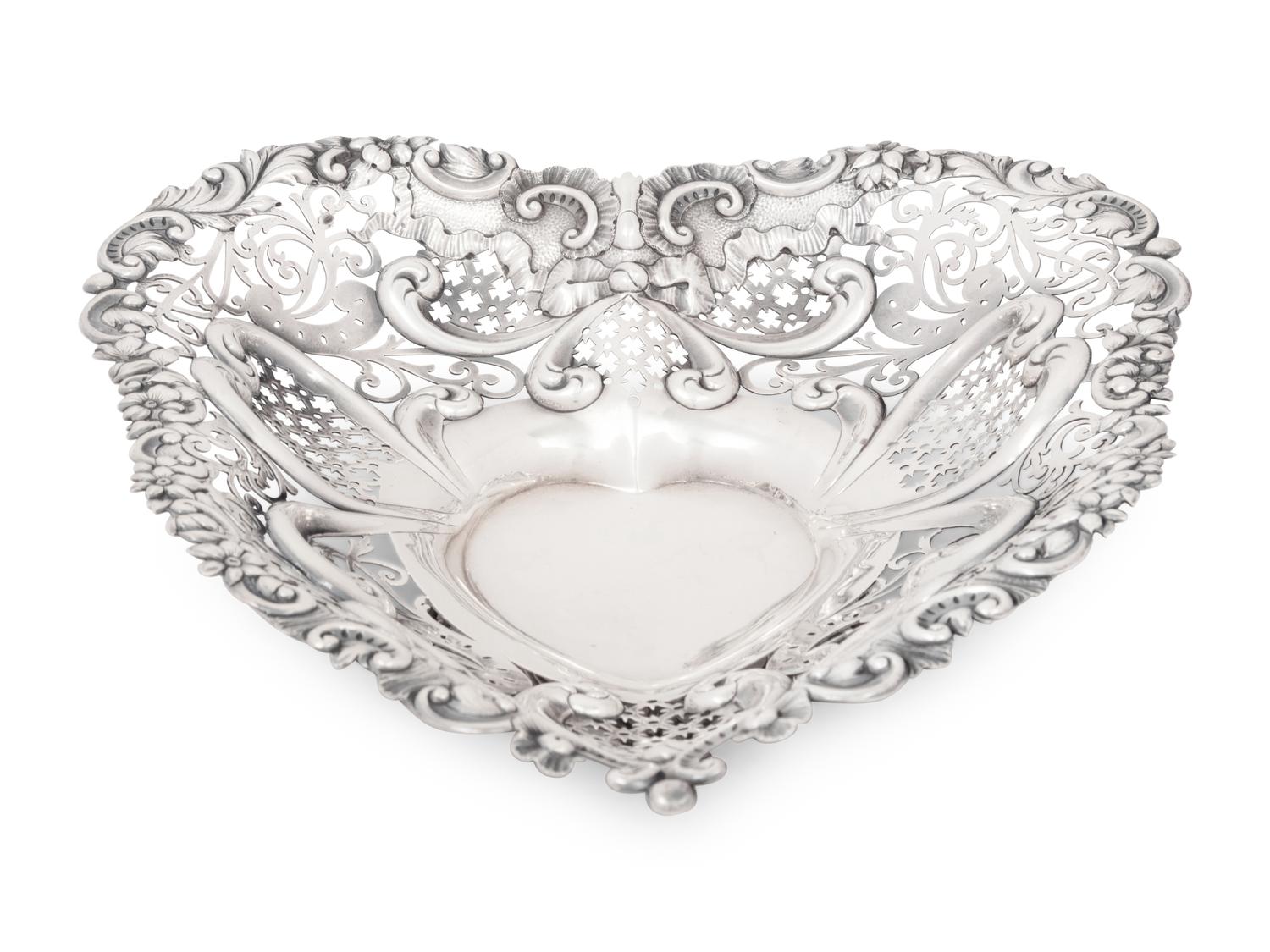 An American Silver Pierce-Decorated Candy Dish