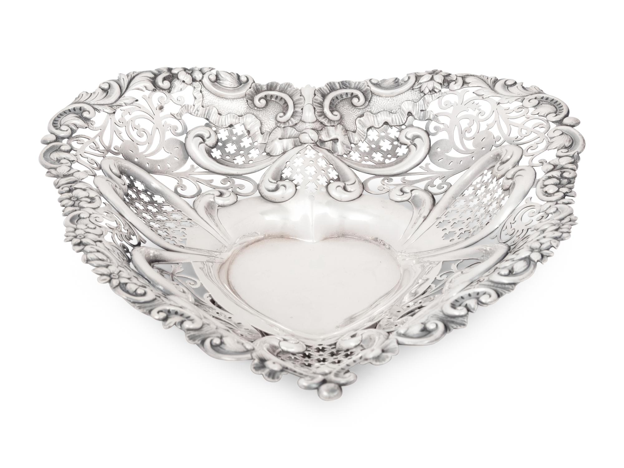 An American Silver Pierce-Decorated Candy Dish