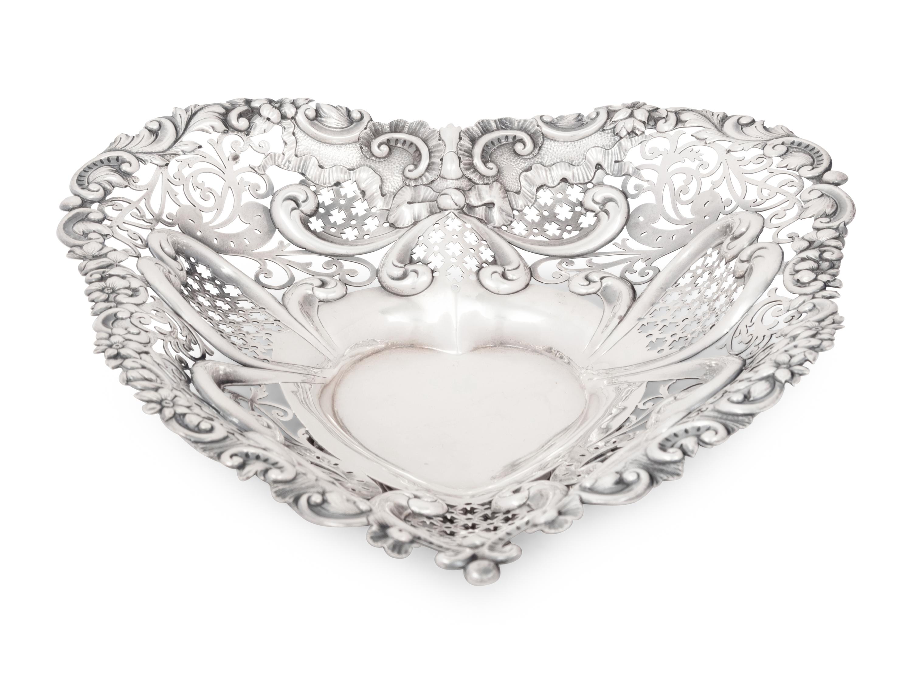 An American Silver Pierce-Decorated Candy Dish