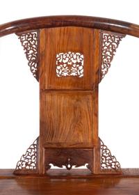 An African Huanghuali Horseshoe-Back Armchair, Quanyi