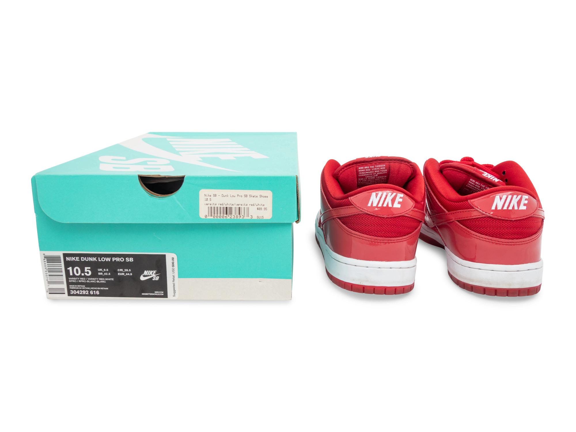 Dunk Low Pro SB Red Patent Leather