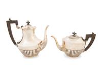 An American Silver Regency Style Teapot and Coffee Pot — Unknown Maker, 20th Century