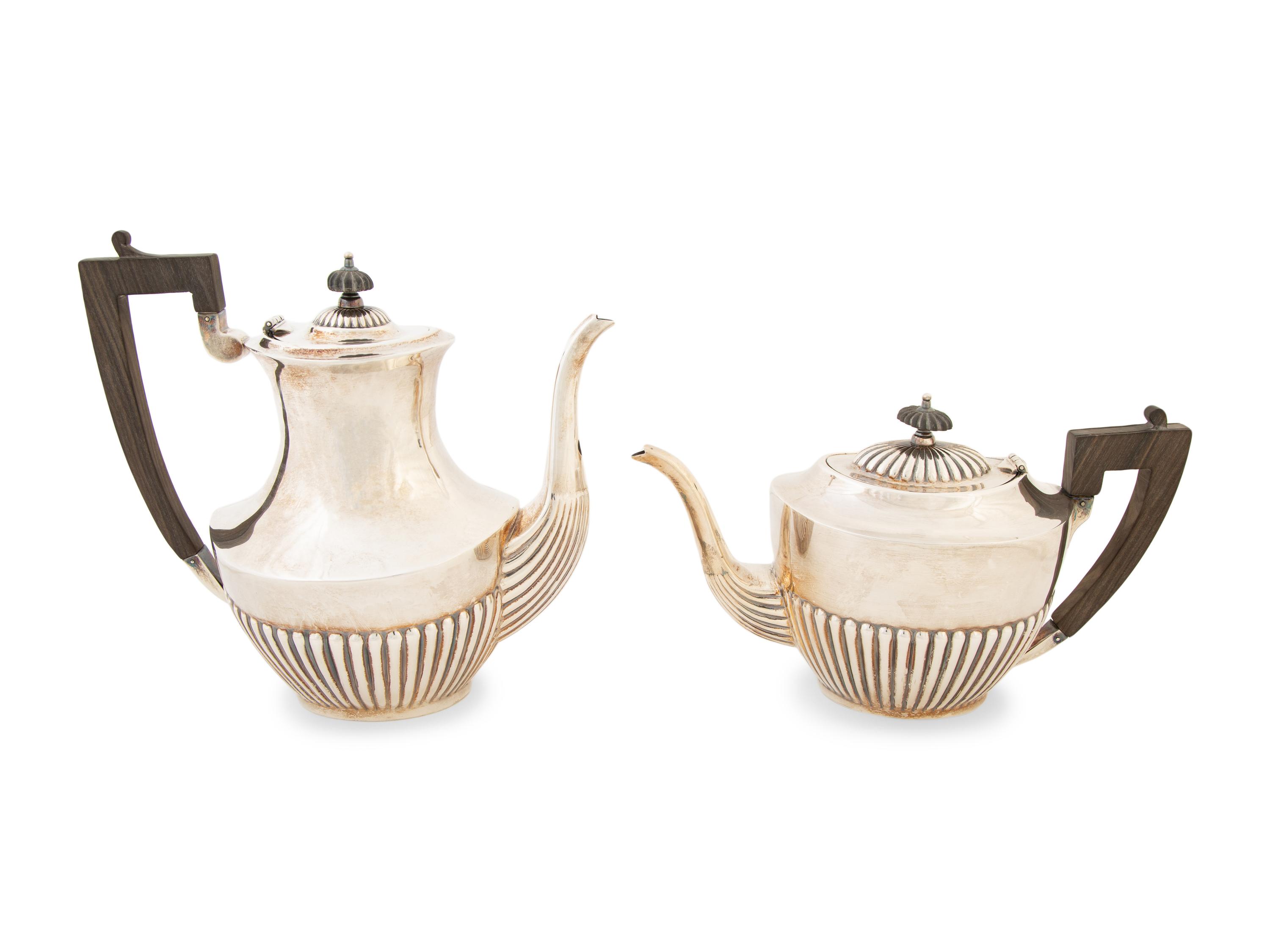 An American Silver Regency Style Teapot and Coffee Pot — Unknown Maker, 20th Century