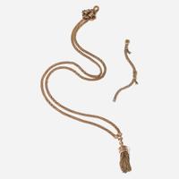 A Matching Set of 14K Yellow Gold Victorian Necklace and Bracelet