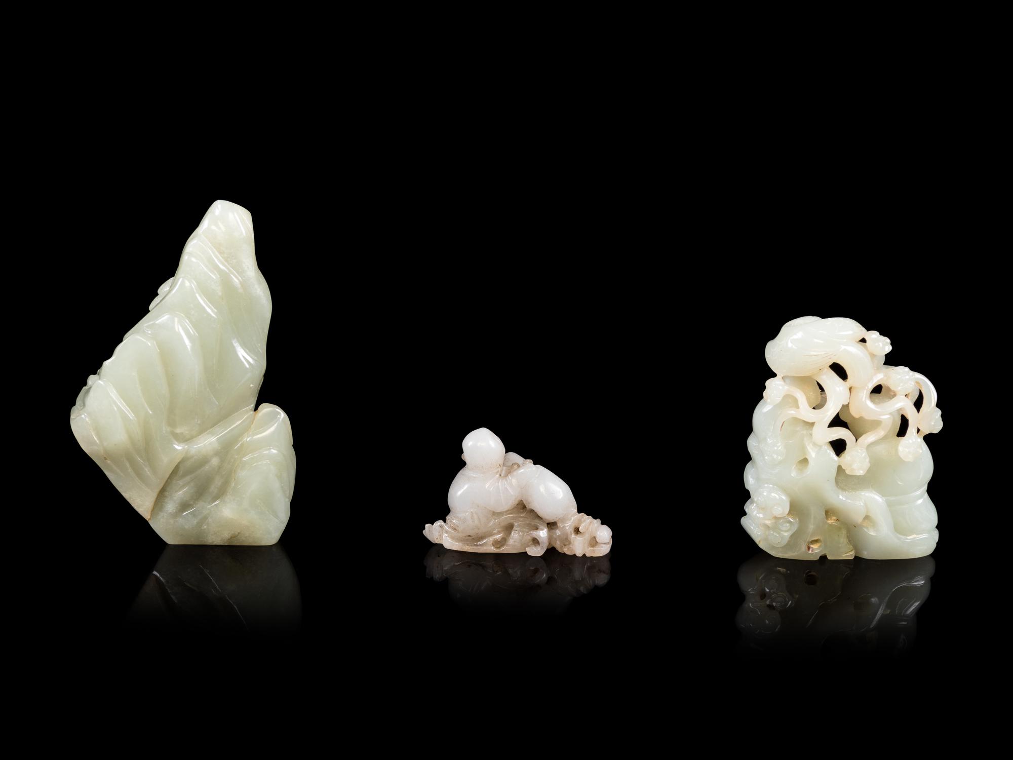 Three Jade Figures of Boys