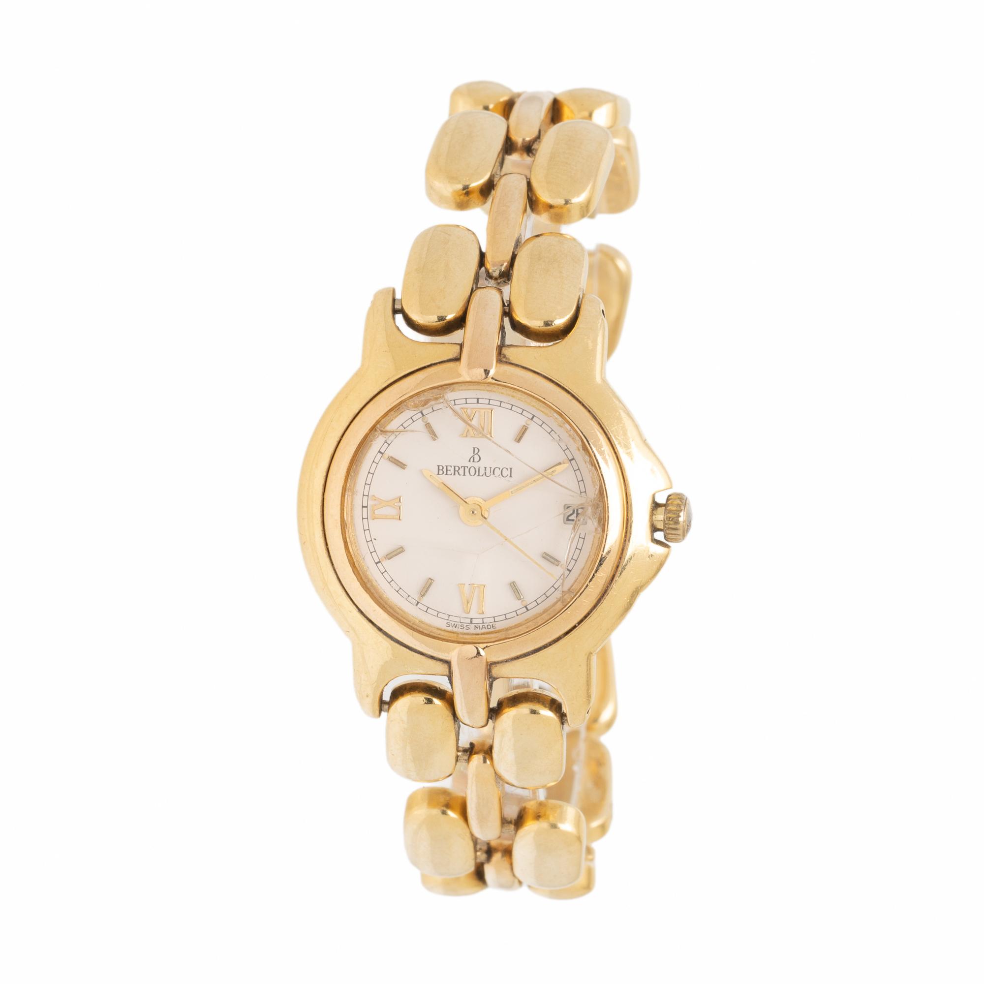 Bertolucci, Ref. 111.8055.68, 18K Yellow Gold 'Pulchra' Date Watch