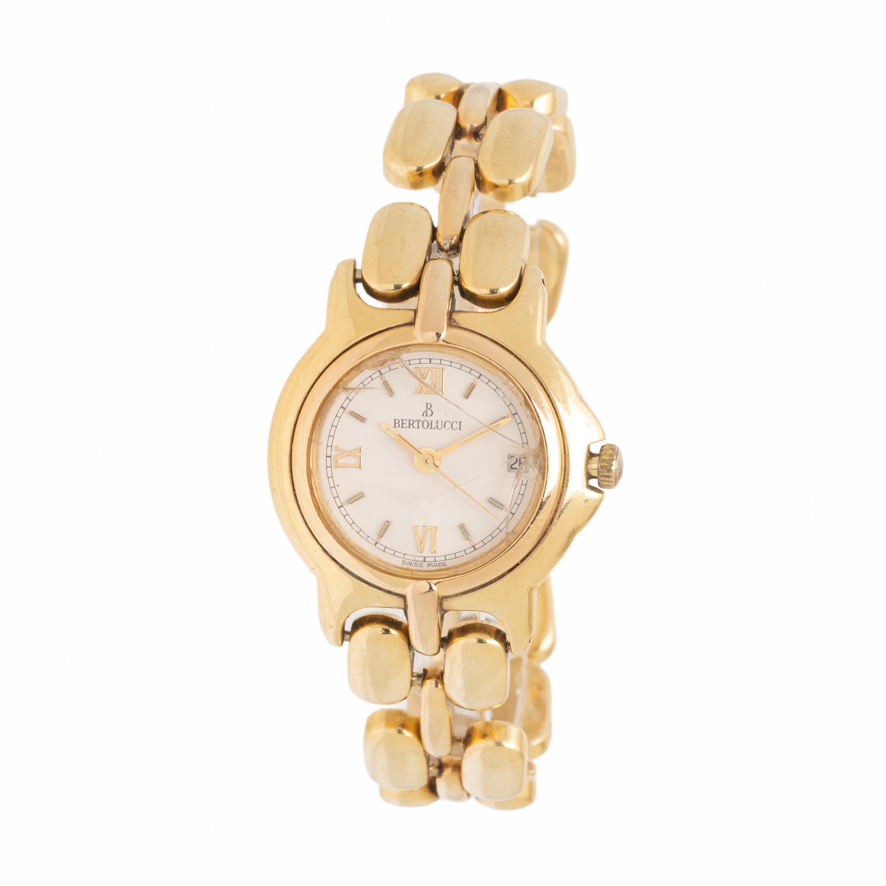 Bertolucci, Ref. 111.8055.68, 18K Yellow Gold 'Pulchra' Date Watch