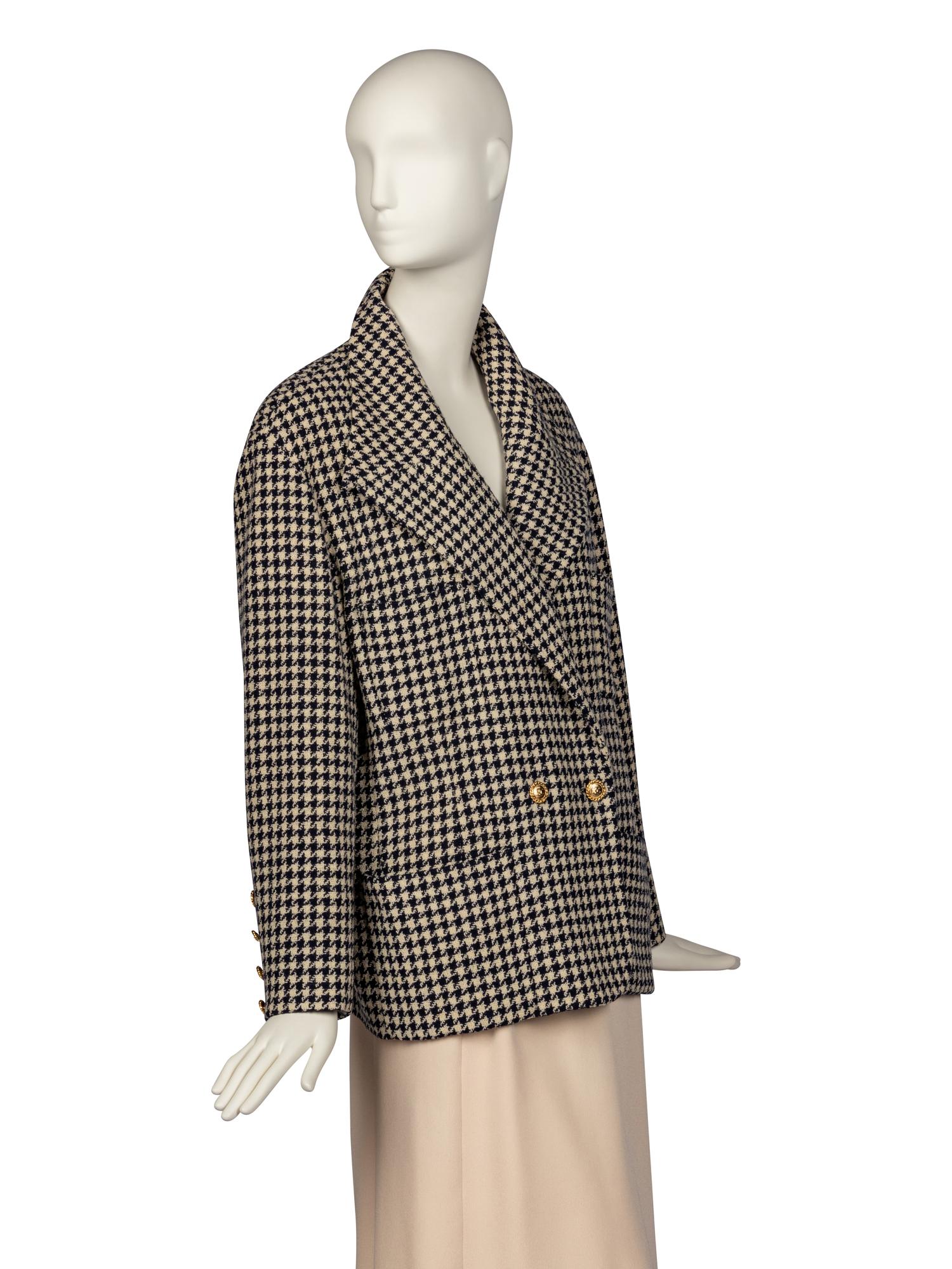 Chanel Houndstooth Jacket, 1980s
