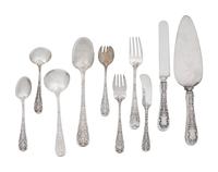 A Mauser Sheraton Silver Flatware Service