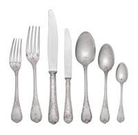 A Christofle Marly Silver-Plate Flatware Service