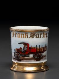 A Delivery Driver's Porcelain Occupational Shaving Mug