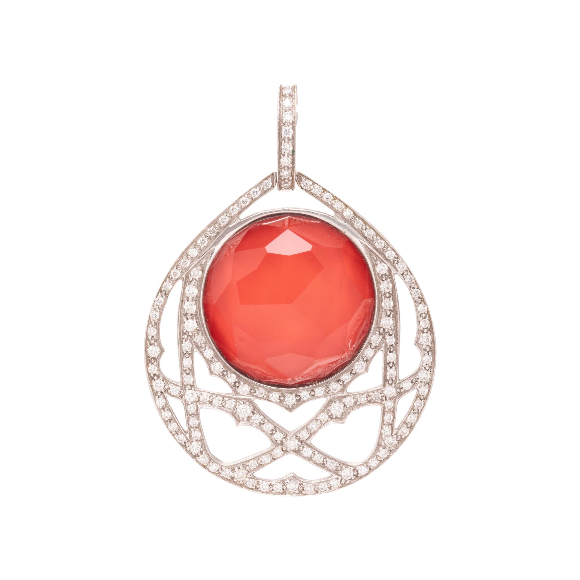 STEPHEN WEBSTER, CRYSTAL HAZE AND DIAMOND PENDANT
