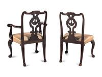 A Set of Five George III Style Mahogany Dining Chairs