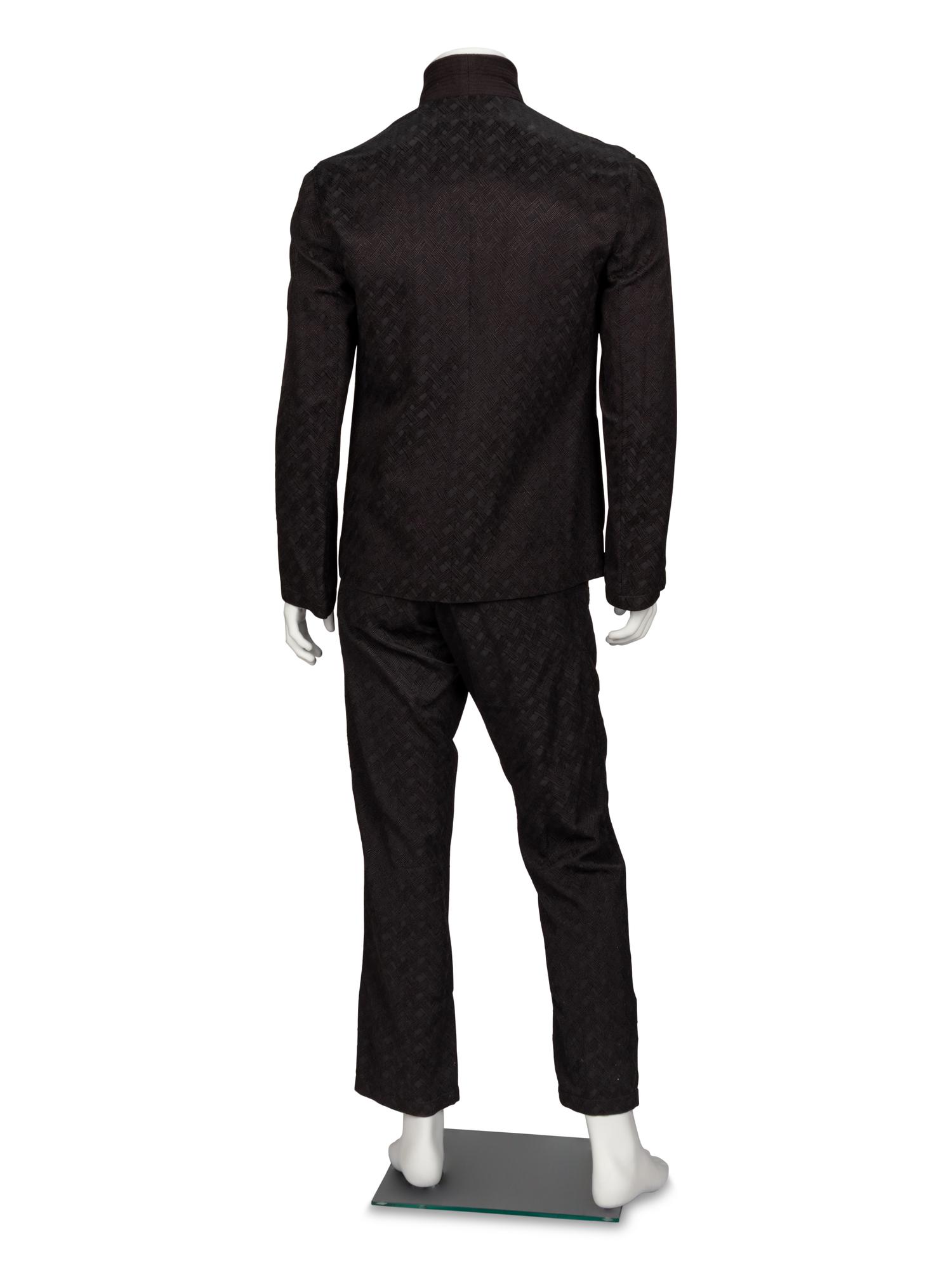 Ann Demeulemeester, Black Jacquard Suit