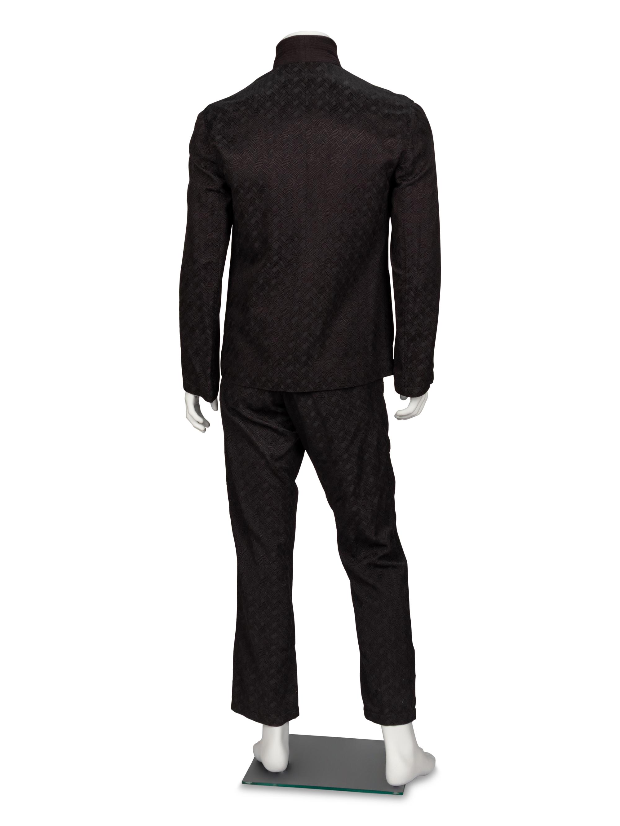Ann Demeulemeester, Black Jacquard Suit