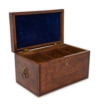 An English Parquetry Mahogany Letter Box