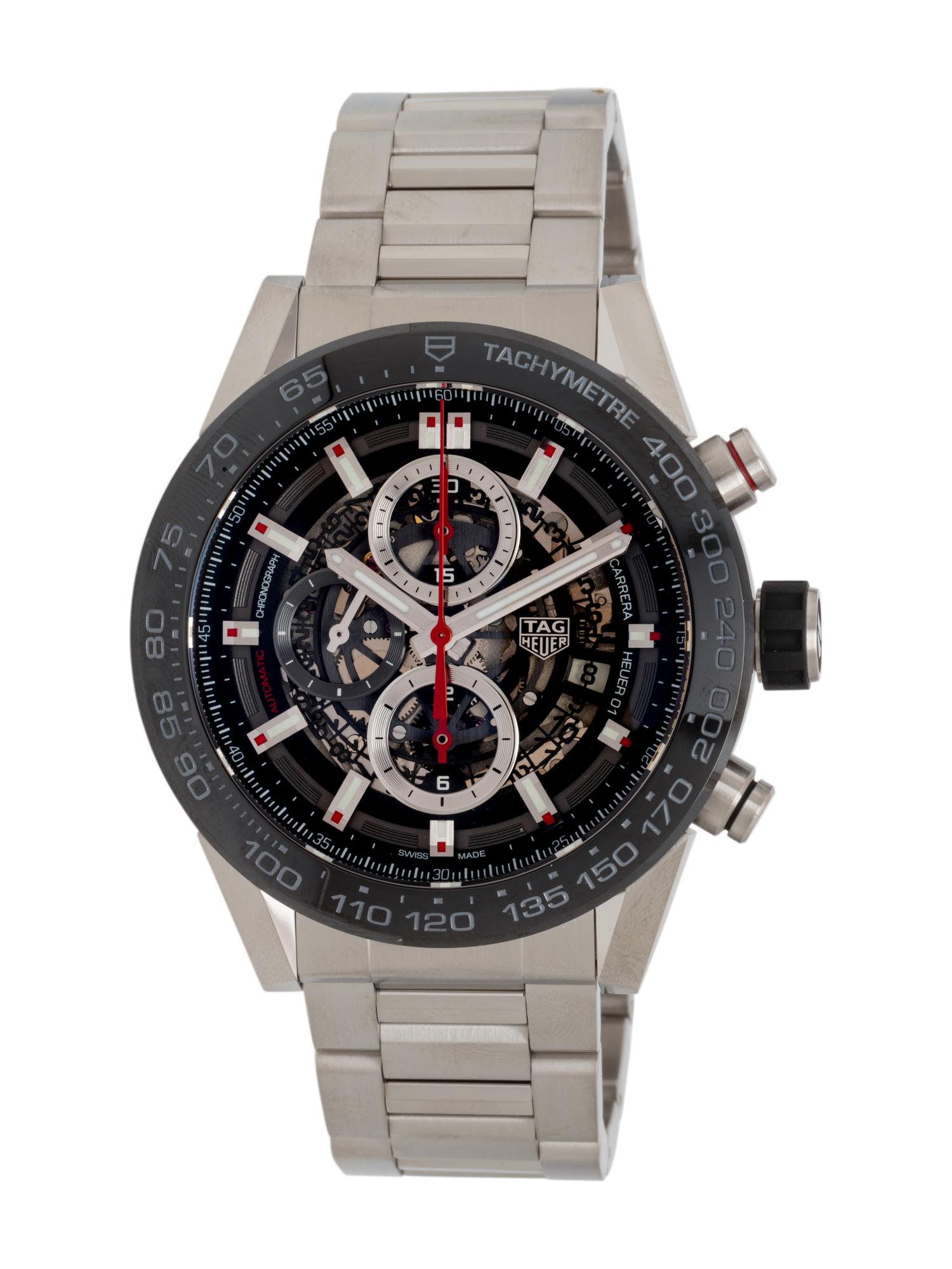 TAG HEUER, STAINLESS STEEL 'CARRERA' CHRONOGRAPH WATCH