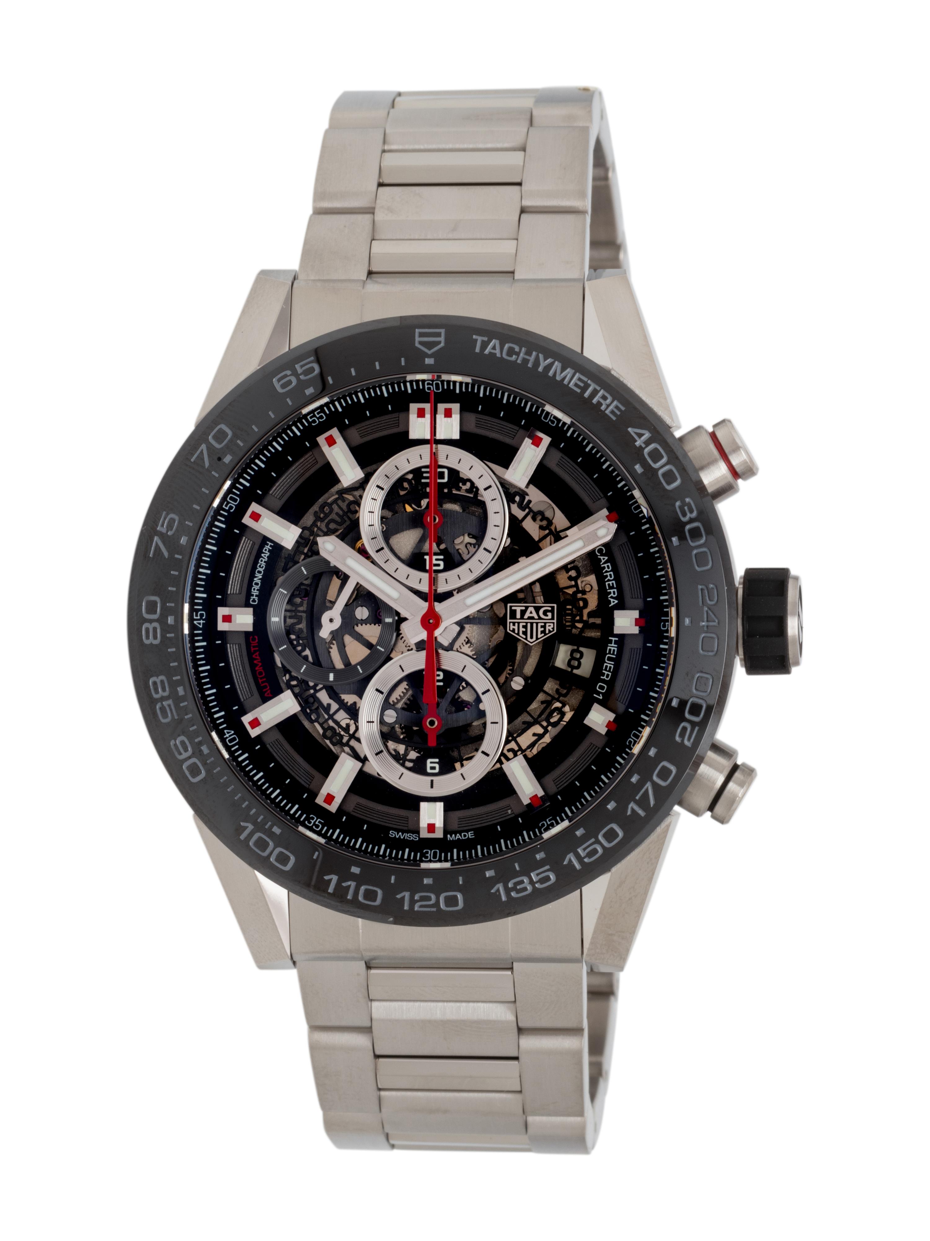 TAG HEUER, STAINLESS STEEL 'CARRERA' CHRONOGRAPH WATCH