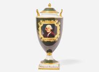 A Wedgwood Bone China Vase and Cover, UK, 1995