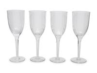 A Set of Seventeen Lalique Ange Flutes