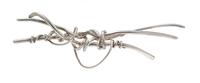 A Modernist Sterling Silver Brooch, 14.40 dwts.