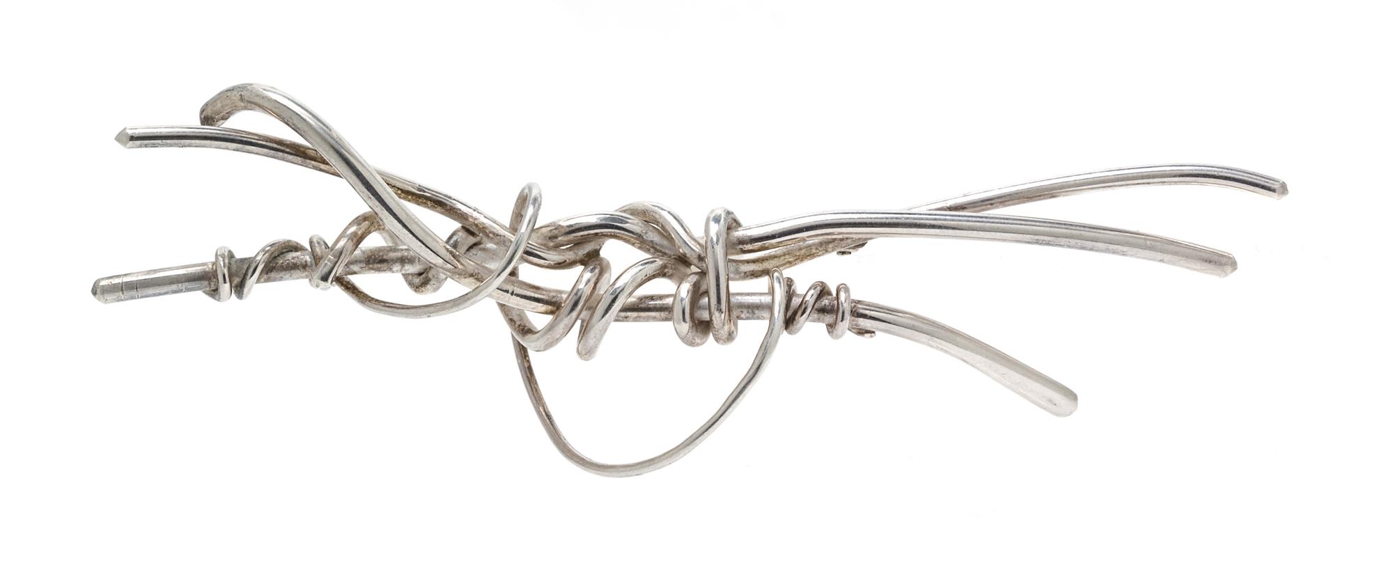 A Modernist Sterling Silver Brooch, 14.40 dwts.