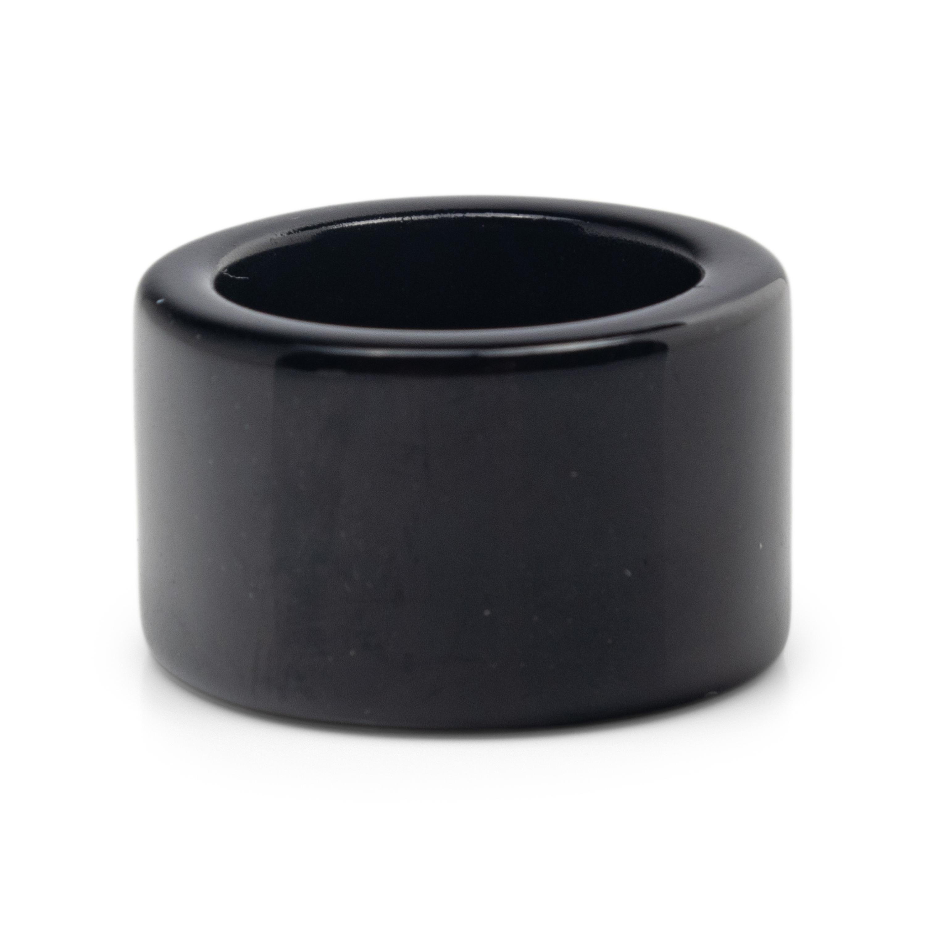 Chanel Black and Gold-Tone Ring
