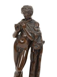 A Pair of Grand Tour Bronze Figures cast by F. Barbedienne