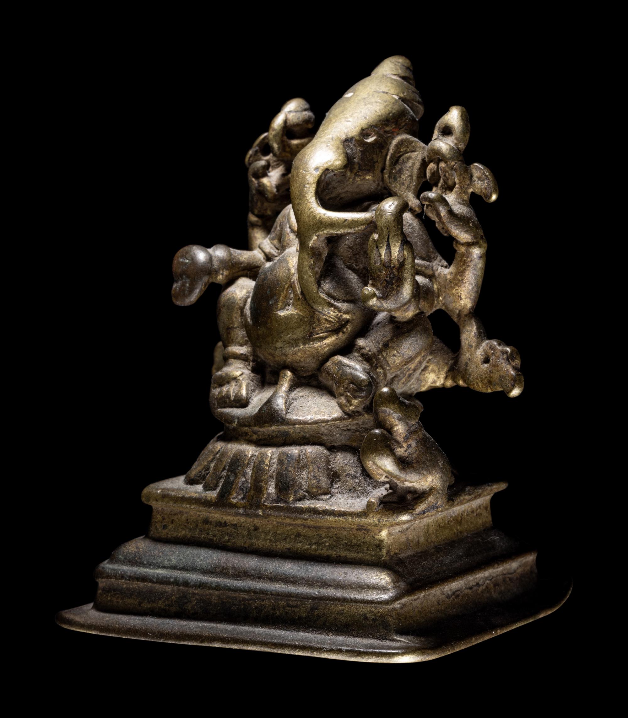 An Indian Bronze Figure of Ganesha