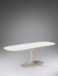 Four Tulip Dining Chairs Knoll, USA with associated Maurice Burke for Arkana Dining Table