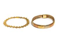 COLLECTION OF GOLD BRACELETS