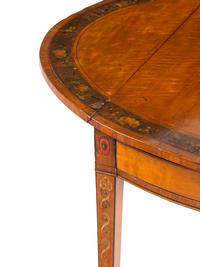 A George III Painted Satinwood Pembroke Table