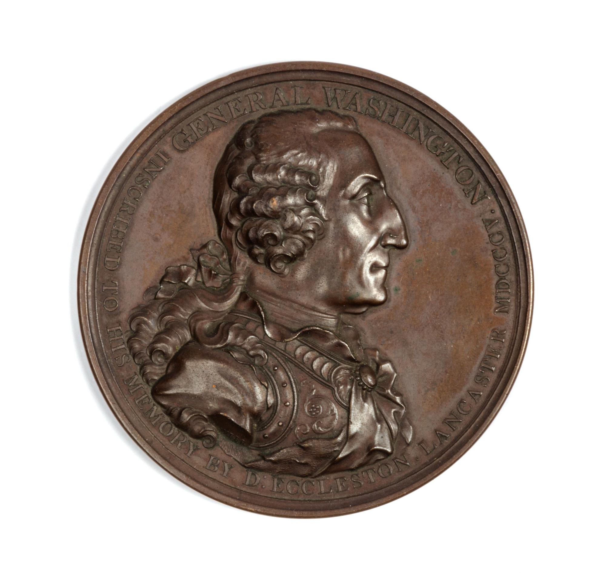 An American Bronze "George Washington" Mourning Medal Diameter 2 7/8 inches. — 18TH/19TH CENTURY
