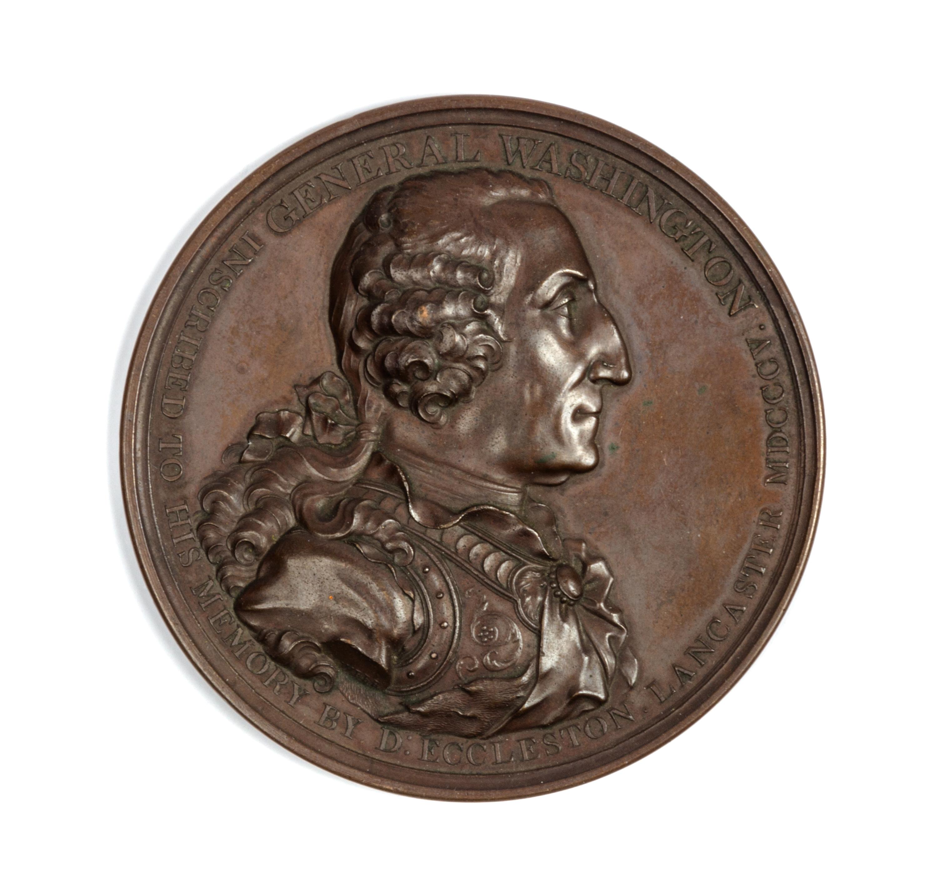 An American Bronze "George Washington" Mourning Medal Diameter 2 7/8 inches. — 18TH/19TH CENTURY