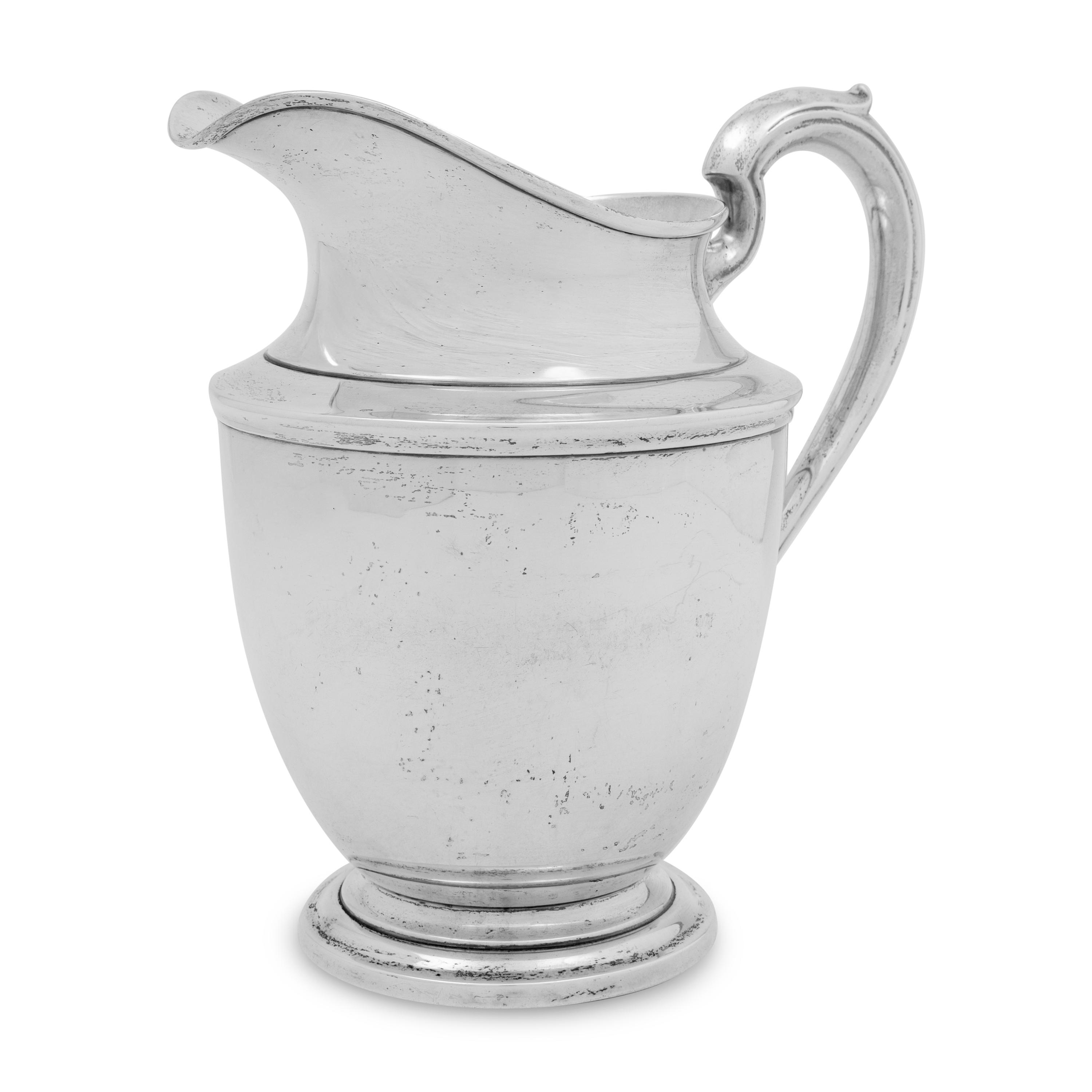 An American Silver Water Pitcher